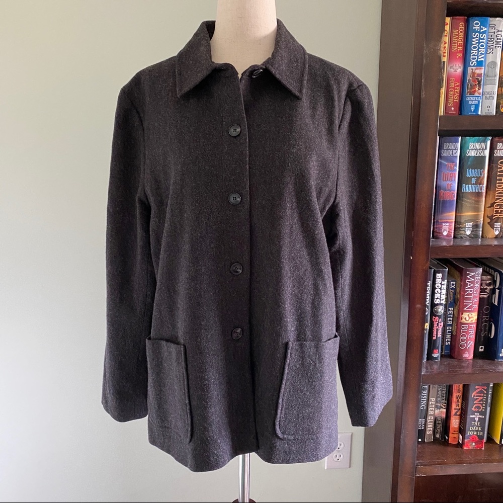 Pendleton Shacket Gray Size 14p Pockets - image 1